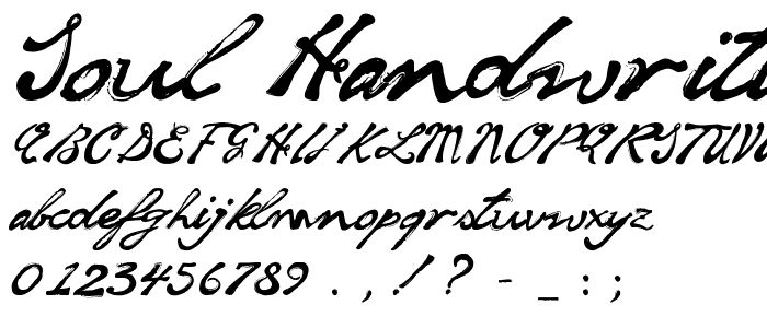soul handwriting_free-version font